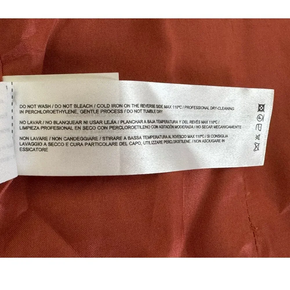 NWT Anthropologie Intropia Women's Textured Blazer Terracotta Size 8‎ US/40 EU